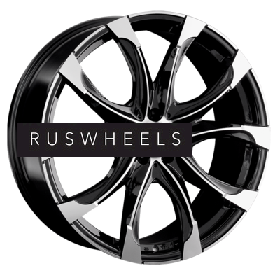 Диски Replay 9,5x22/5x114,3 ET47 D67,1 GS2 BKF (конус, C570)