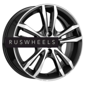 Диски КИК 6x16/4x100 ET50 D60,1 Samara-оригинал (КС866) Алмаз черный SK