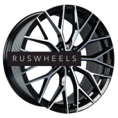 Диски INCH 9,5x21/5x130 ET46 D71,6 GA8532 Gloss Black Machined Face (ZJH) FlowForming