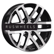 Диски LS 8,5x17/6x139,7 ET30 D106,1 1279 BKF (конус, Колпак+лого)