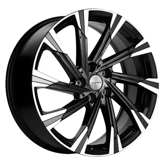 Диски Khomen Wheels 7.5\R19 5*108 ET33 d60.1 Black-FP