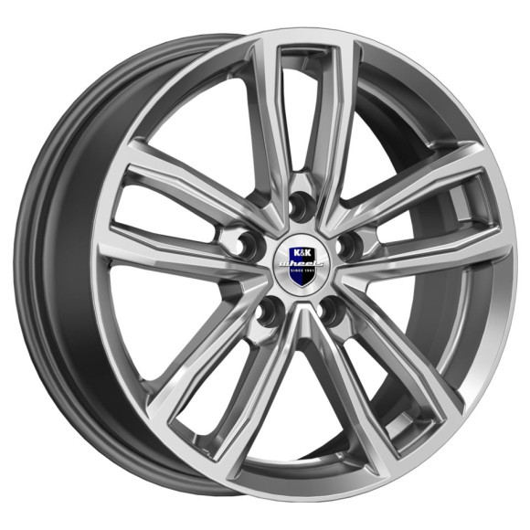 Диски КиК 6.5\R17 5*139.7 ET40 d98.1 Дарк платинум