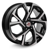 Диски X'trikeRST  Sportage  R087  6,5\R17 5*114,3 ET35  d67,1  BK/FP  [40206]  Fb max 680 kg
