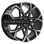 Диски LS Forged 9x21/5x120 ET45,5 D62,6 LS FG59 BKF (конус, Колпак+лого)