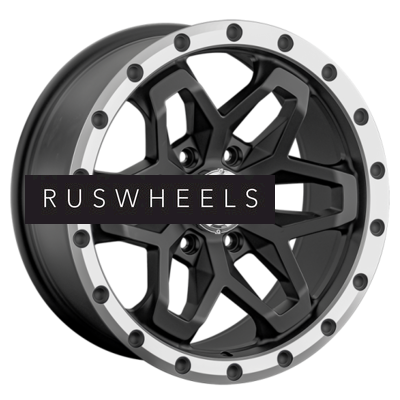 Диски LS 9x18/6x139,7 ET15 D106,1 1350 MBL (конус, Колпак+лого)