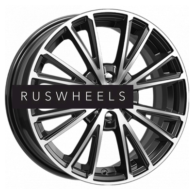 Диски КИК 6x16/4x114,3 ET40 D67,1 Меандр (КС879) Алмаз черный SK