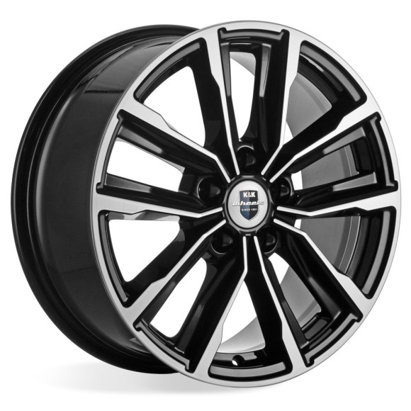 Диски КиК 7.5\R17 5*114.3 ET35 d67.1 Алмаз черный