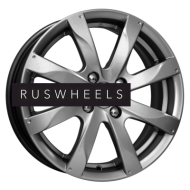 Диски КИК 6x15/4x114,3 ET43 D67,1 Джемини-оригинал (КС617) Дарк платинум