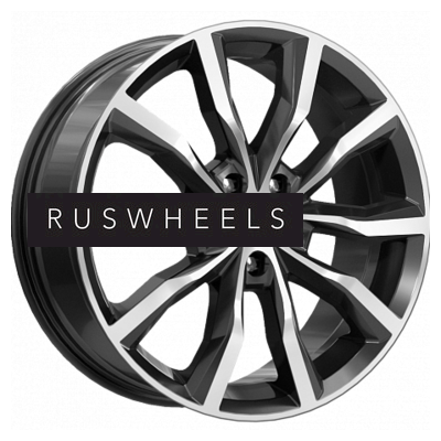 Диски КИК 7,5x18/5x110 ET40 D67,1 Портер (КС906) Алмаз черный Диски КИК 7,5x18/5x110 ET40 D67,1 Портер (КС906) Алмаз черный