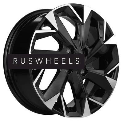 Диски Khomen Wheels 5,5x14/4x100 ET43 D60,1 KHW1402 (Toyota Corolla) Black-FP